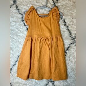 Cat & Jack Mustard Yellow Cap Sleeve Dress